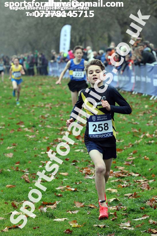 Boys under-13s British Athletics Liverpool Cross Challenge, Sefton Park, Liverpool. Photo:  David T. Hewitson/Sports for All Pics